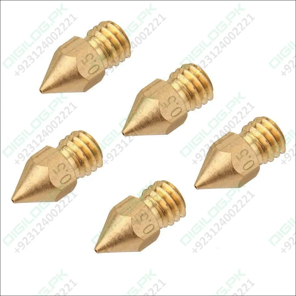 0.5mm 3d Printing Nozzle 3d Printer Accessories Mk8 Brass Nozzle In Pakistan