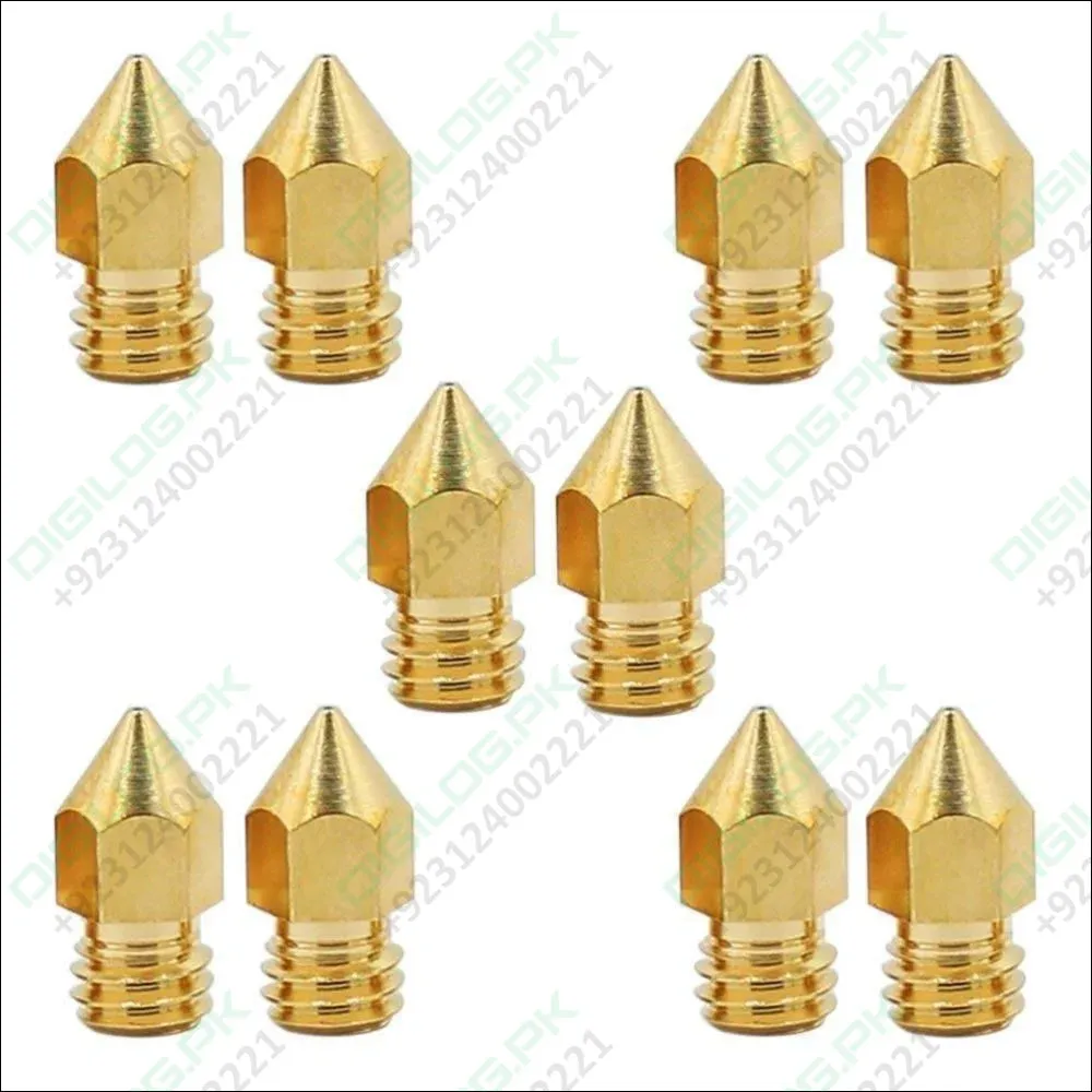 0.5mm 3d Printing Nozzle 3d Printer Accessories Mk8 Brass Nozzle In Pakistan