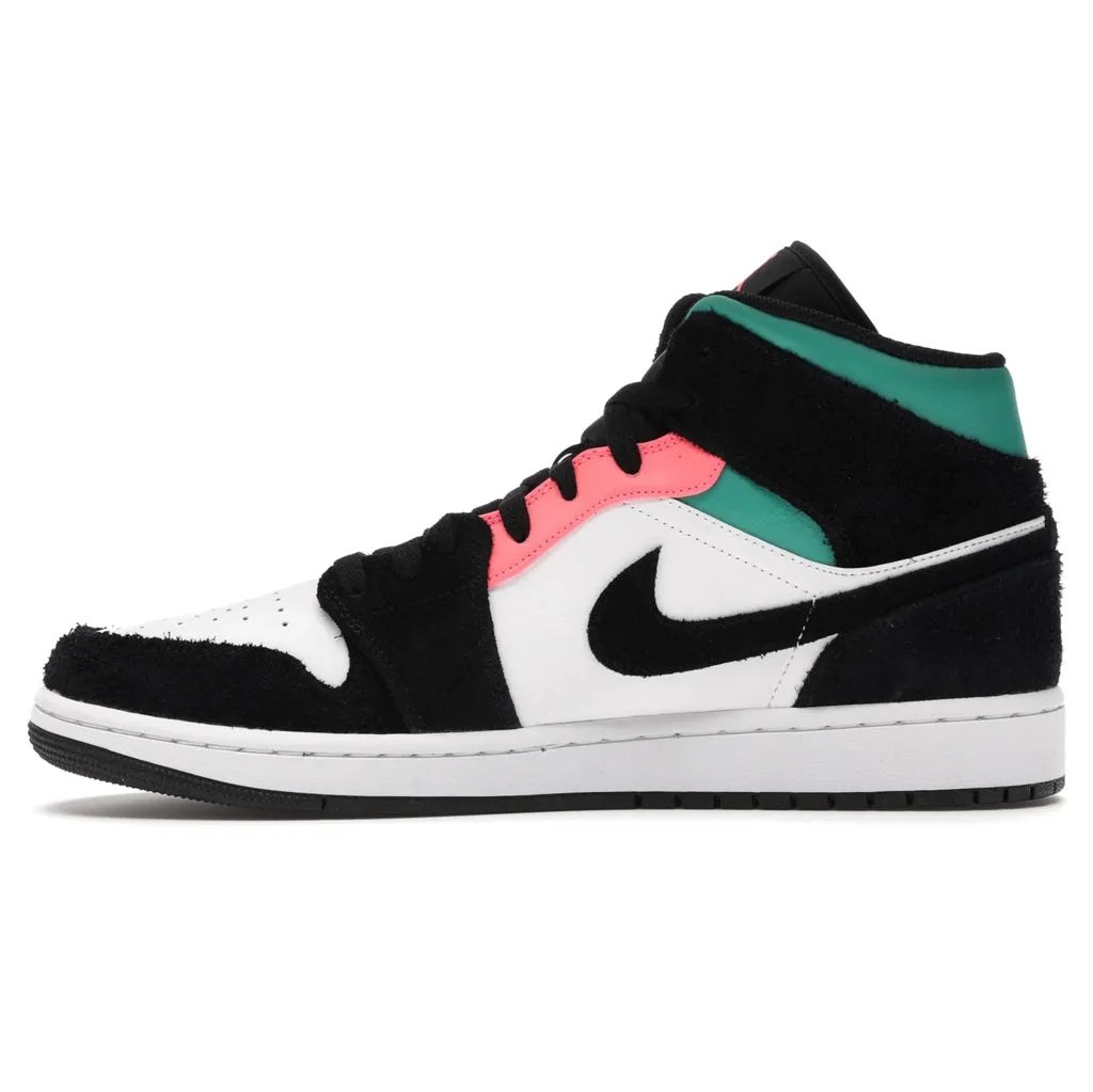 1 Mid Se Leather Synthetic Men's High Top Trainers