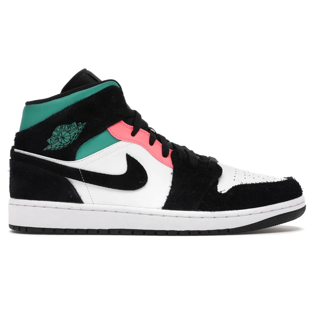 1 Mid Se Leather Synthetic Men's High Top Trainers