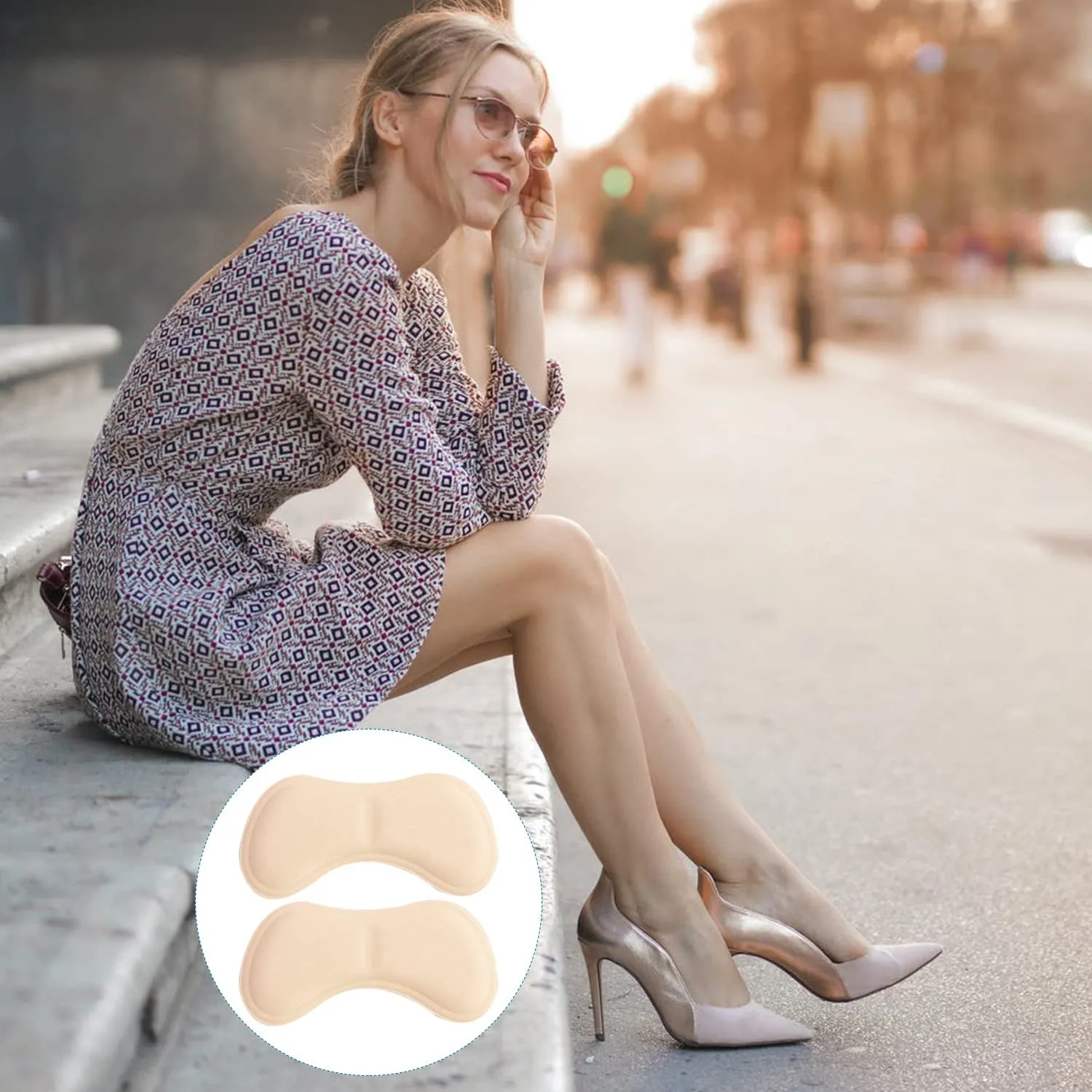 20 Pcs Heel Grips for Ladies Shoes, Heel Grips Shoes Too Big Self Adhesive Heel Cushion Pads Prevent Feet Grinding Shoe Heel Protectors for Women and Men
