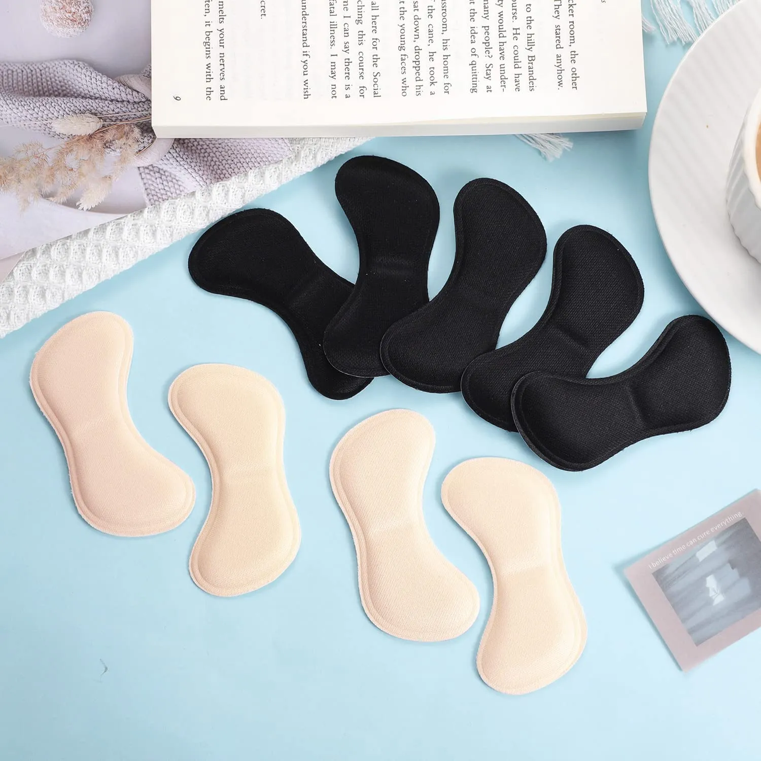 20 Pcs Heel Grips for Ladies Shoes, Heel Grips Shoes Too Big Self Adhesive Heel Cushion Pads Prevent Feet Grinding Shoe Heel Protectors for Women and Men