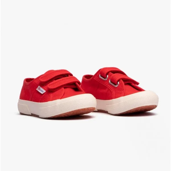 2750 JSTRAP CLASSIC Kids Canvas Trainers Red