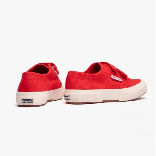 2750 JSTRAP CLASSIC Kids Canvas Trainers Red
