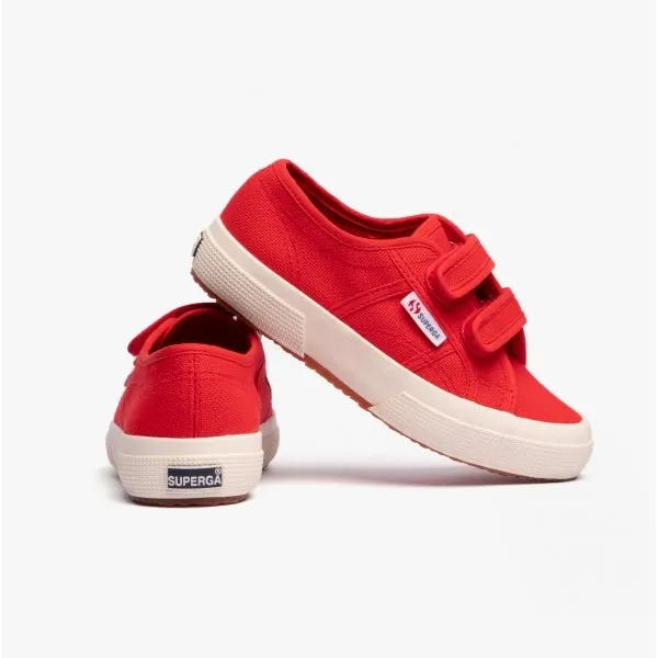 2750 JSTRAP CLASSIC Kids Canvas Trainers Red