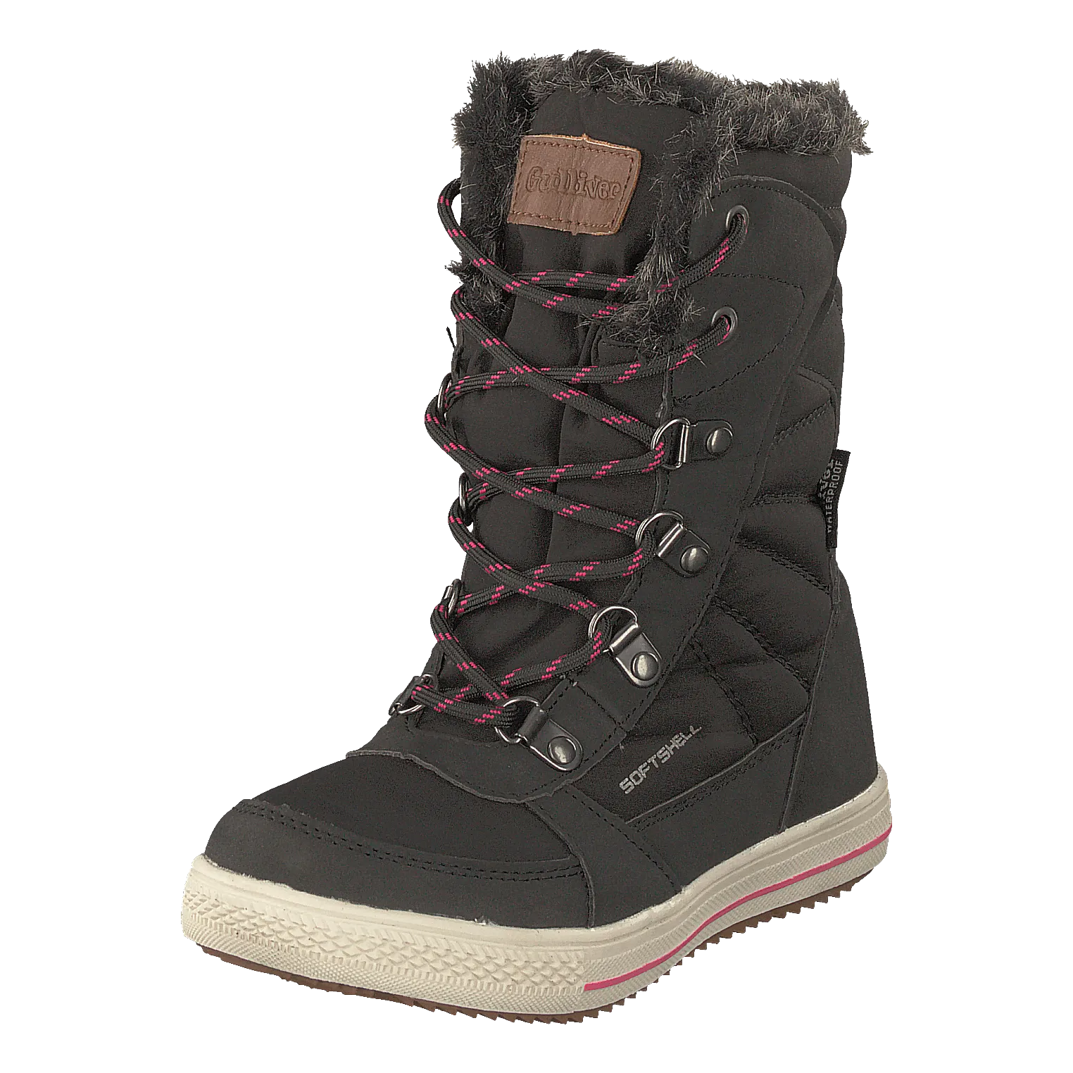 430-1933 Waterproof Warm Lined Black/fuchsia