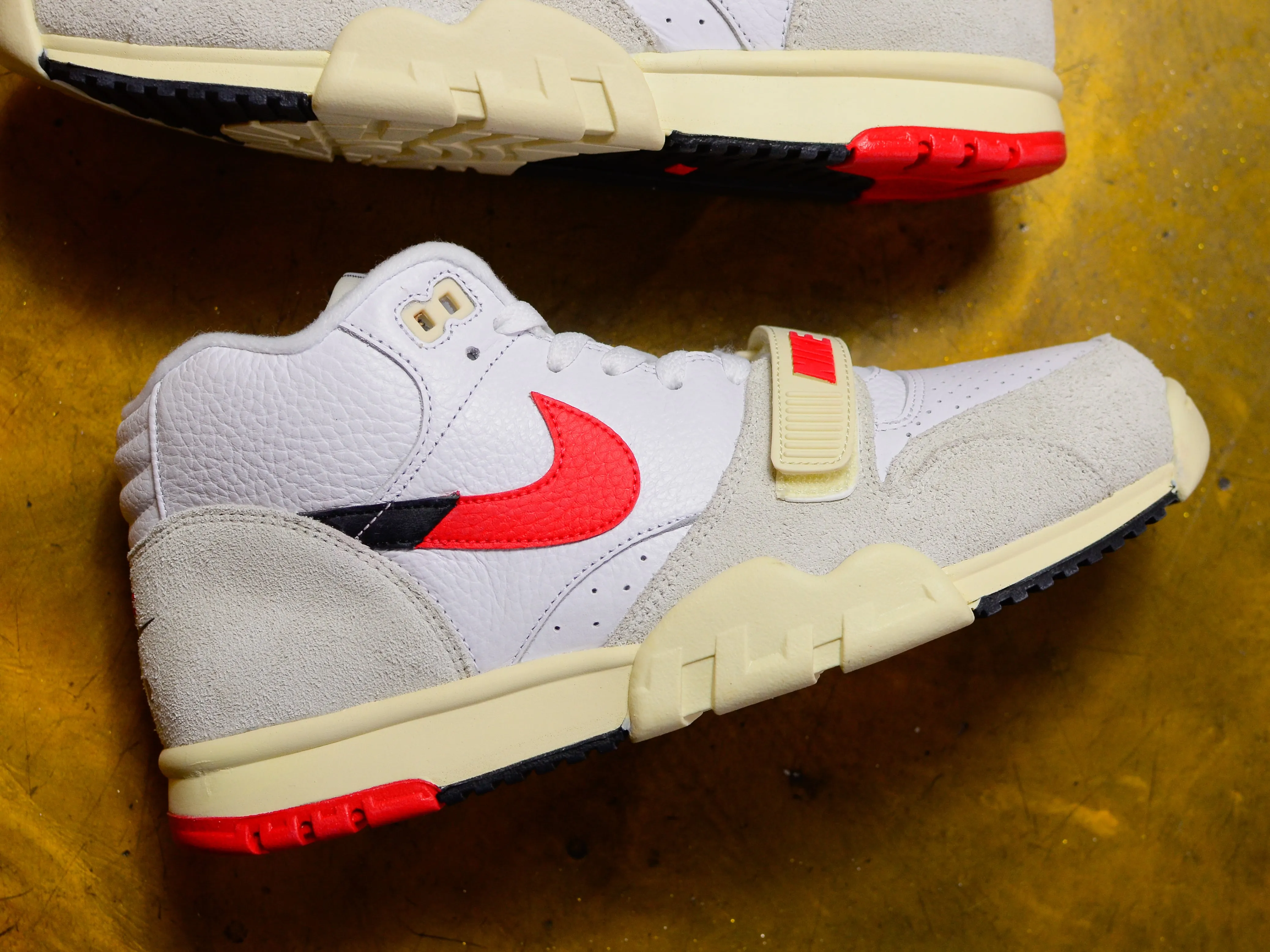 Air Trainer 1 - White / Black / Coconut Milk / University Red