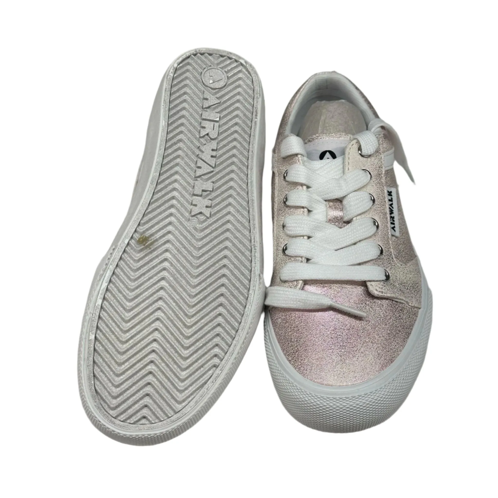 Airwalk Race-J Women's Sneakers Pink Multi Metal Size 7.5 - New