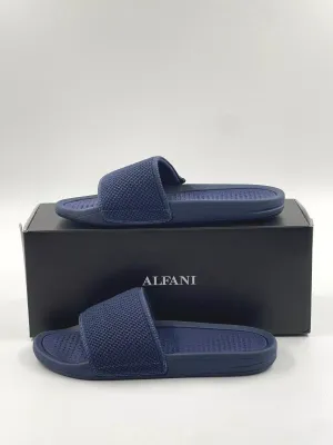 Alfani Men's Mesh Slide Sandal  Color Navy Size 10