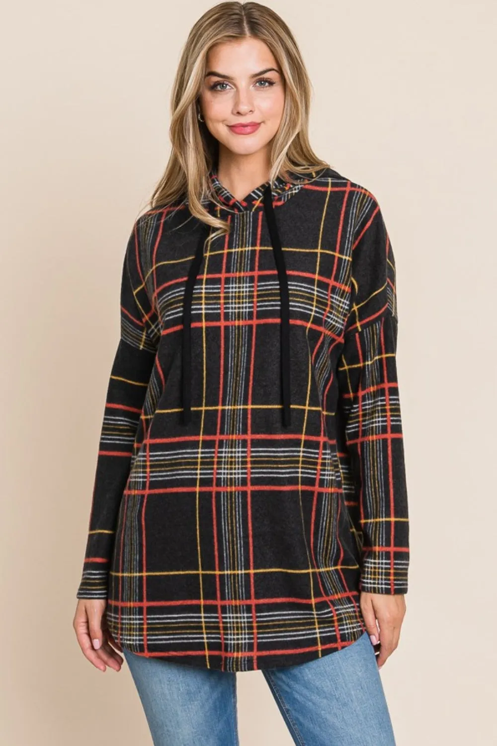 Angelique Plaid Hoodie