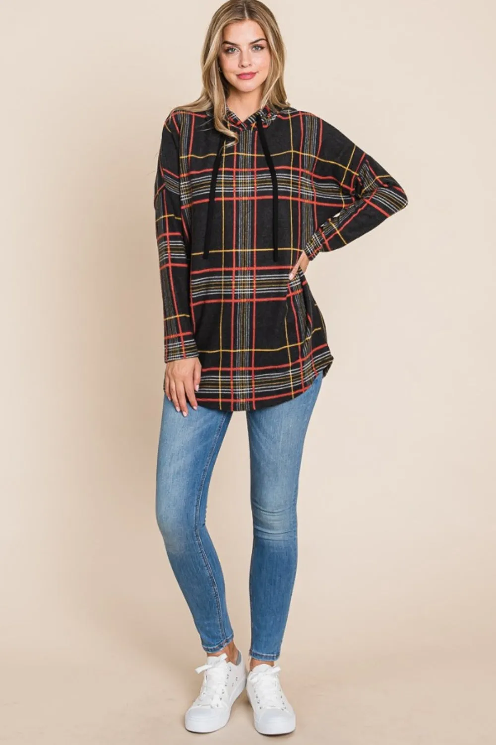 Angelique Plaid Hoodie