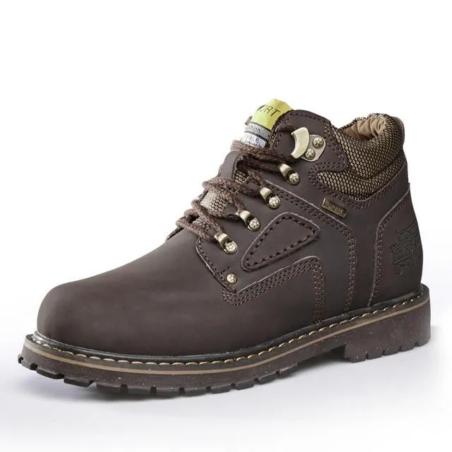 Angelo Ricci™ Brand Warm Winter Leather Boots