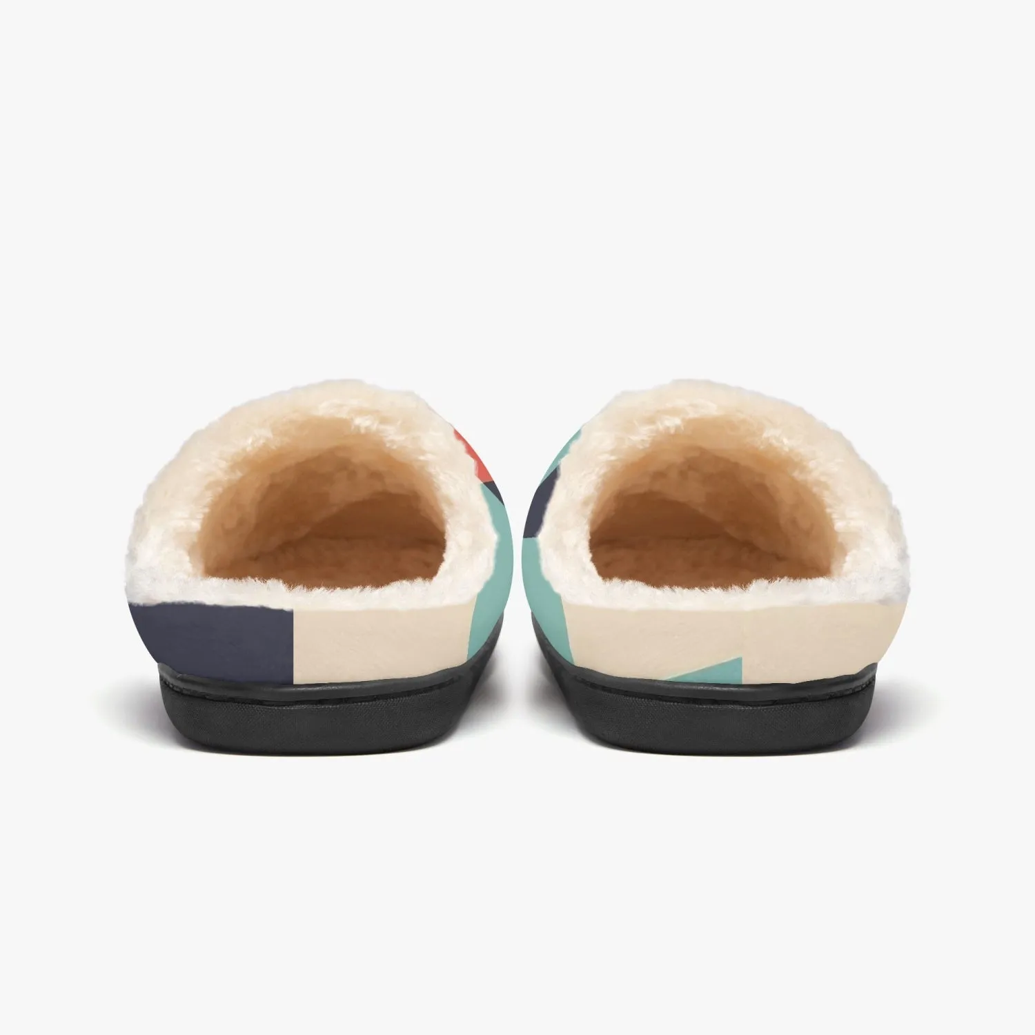 Atomic Kitty Cozy Fluffy Winter Slippers Mid Century Modern Designed
