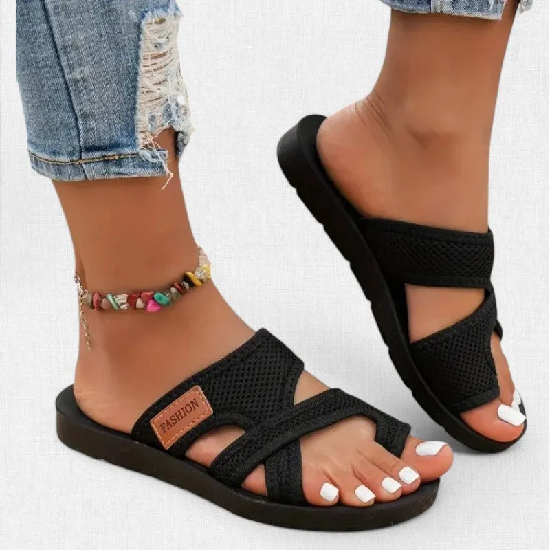 Aviva™ | Elegant Perforated Chic Mesh Sandals