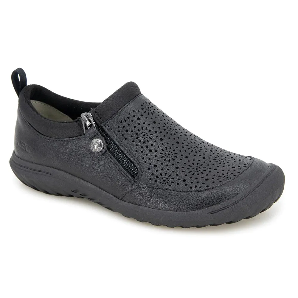 Avry Perforated Slip On Flats