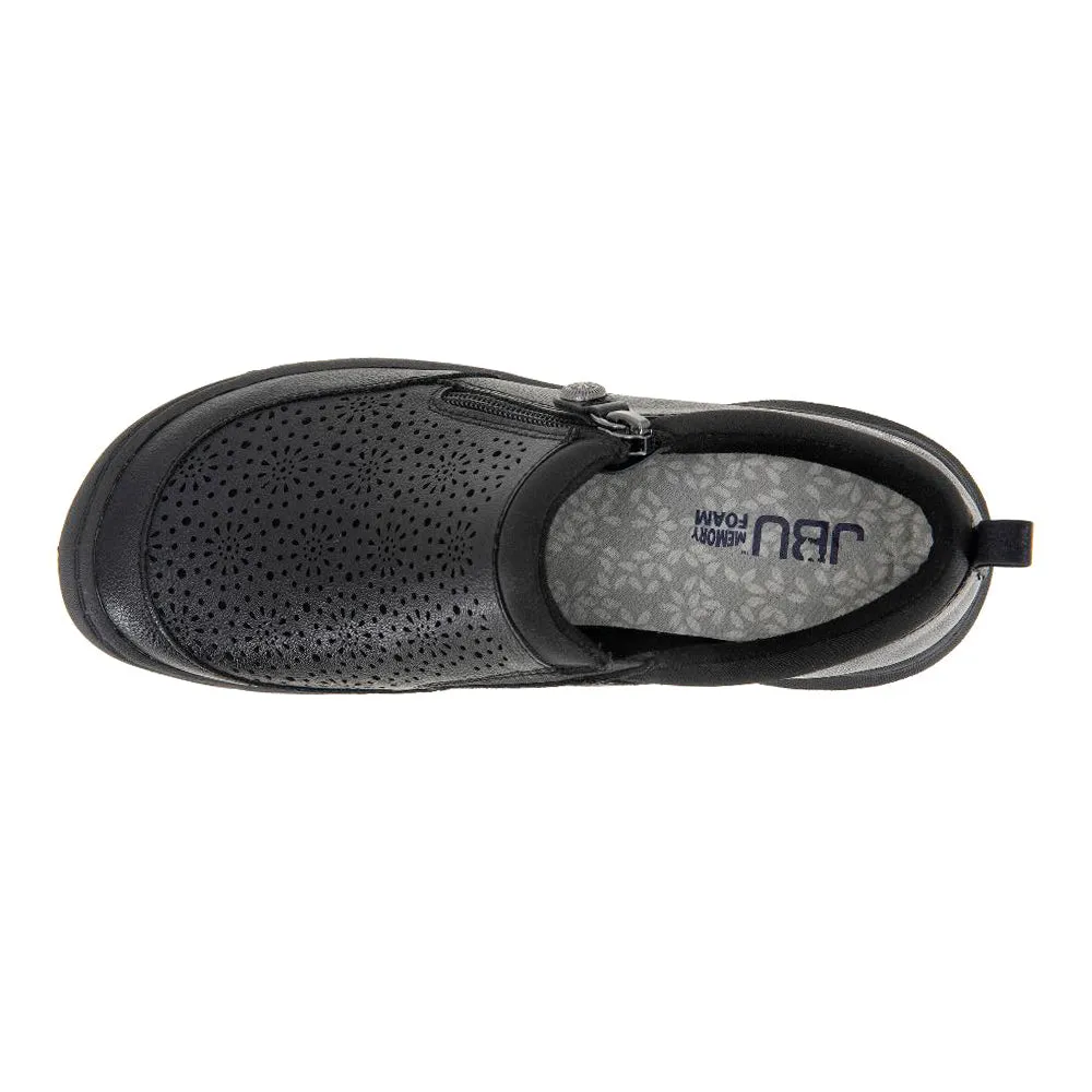 Avry Perforated Slip On Flats