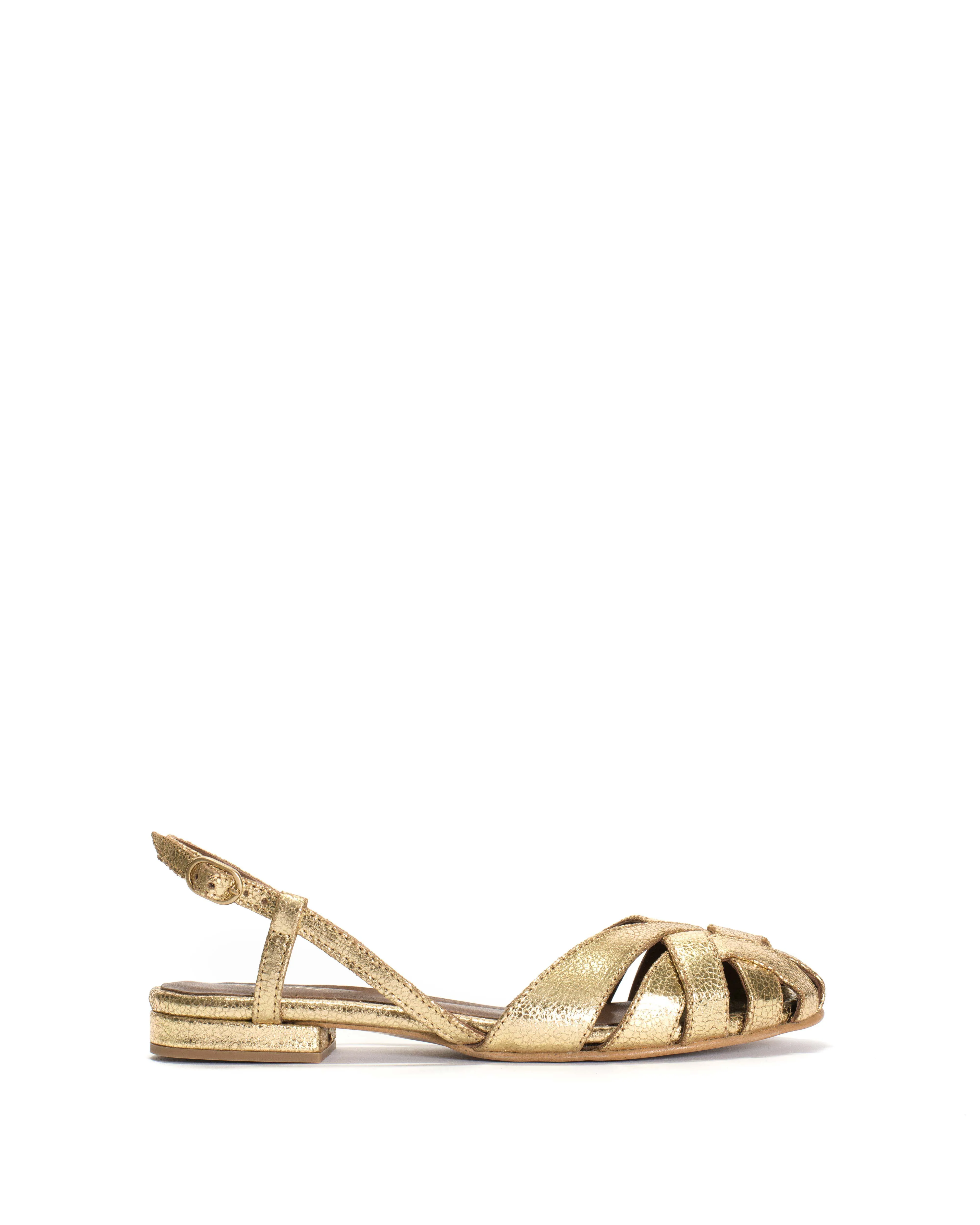 Banie 20 Crackled metallic goat Gold