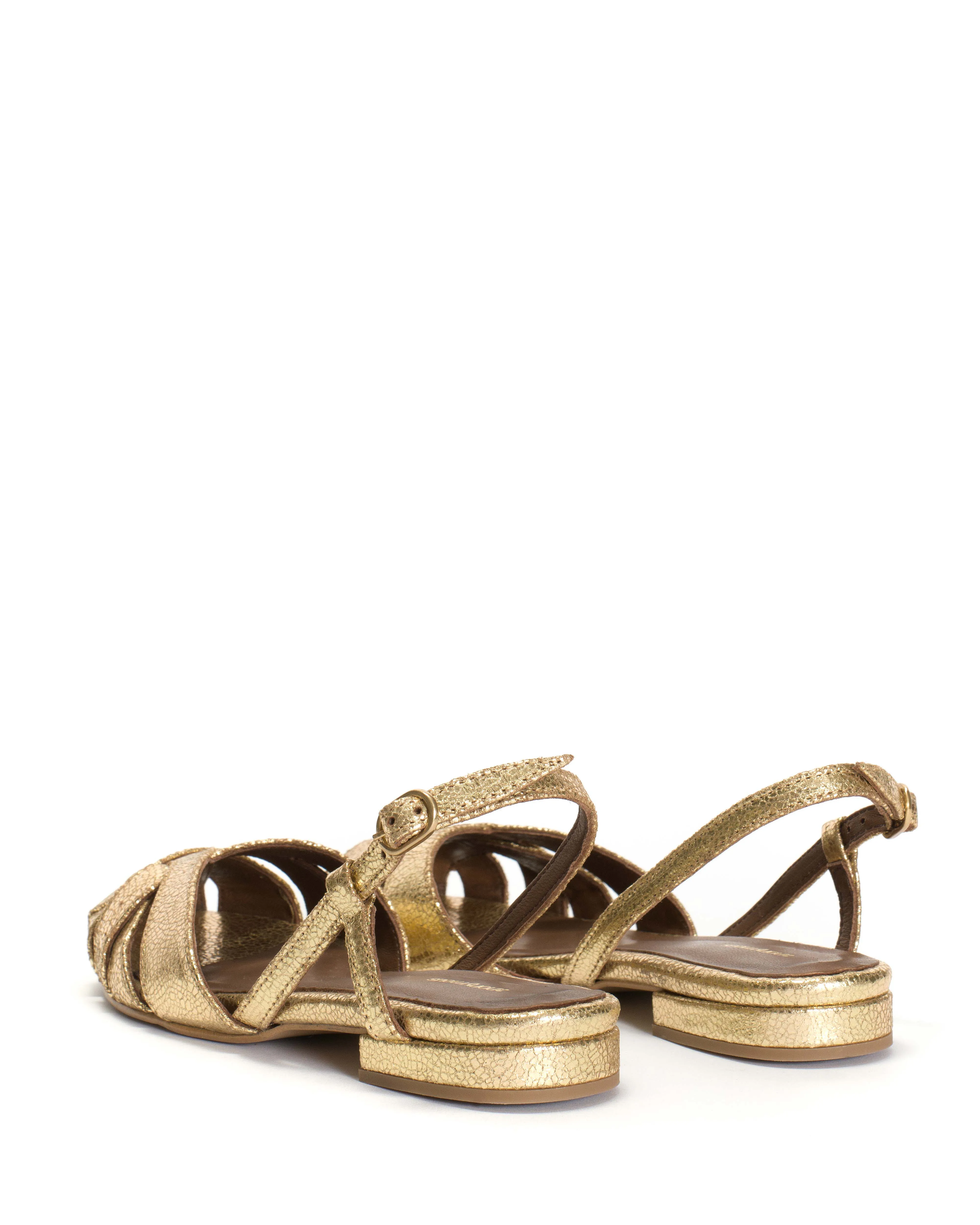 Banie 20 Crackled metallic goat Gold