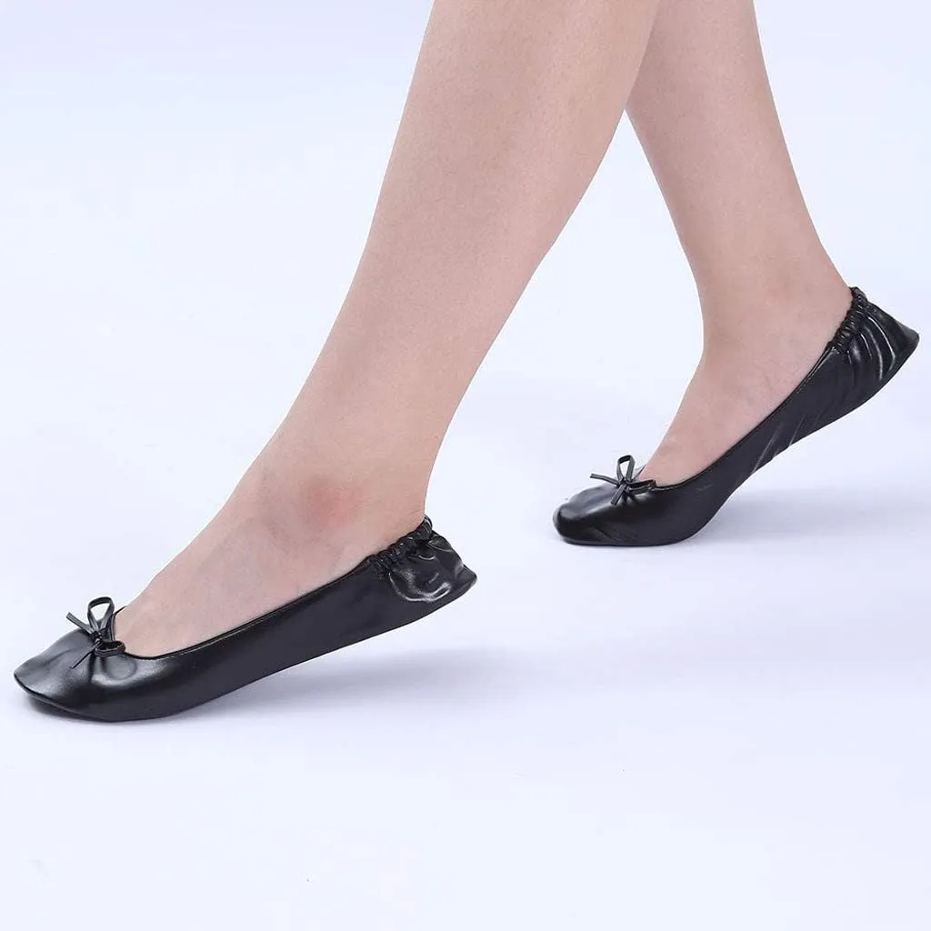Bed Slippers Women Shoes Slipper Party Travel Flat Women Dance Ballet Roll Foldable Slide on Platform Shoes for Women