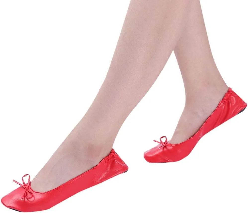 Bed Slippers Women Shoes Slipper Party Travel Flat Women Dance Ballet Roll Foldable Slide on Platform Shoes for Women
