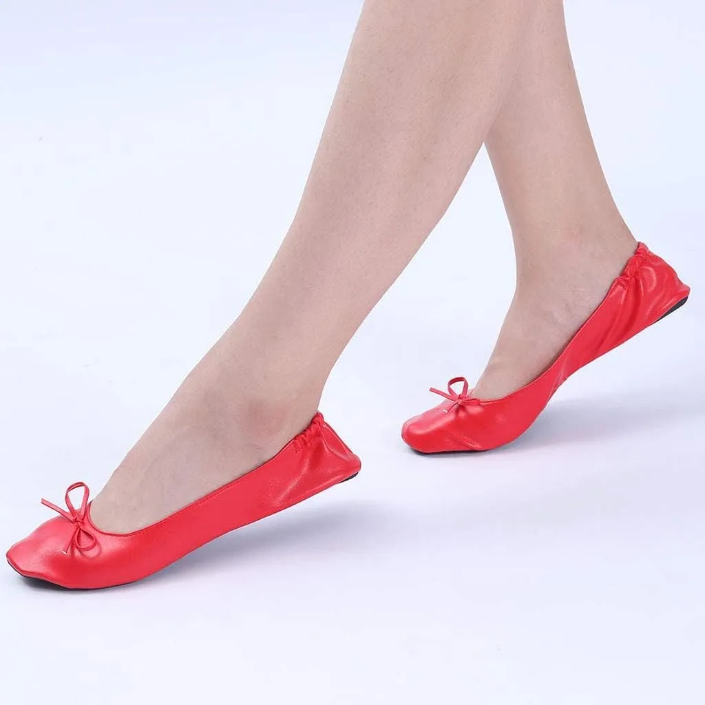 Bed Slippers Women Shoes Slipper Party Travel Flat Women Dance Ballet Roll Foldable Slide on Platform Shoes for Women
