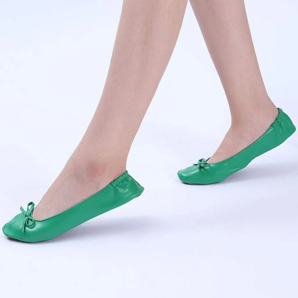 Bed Slippers Women Shoes Slipper Party Travel Flat Women Dance Ballet Roll Foldable Slide on Platform Shoes for Women