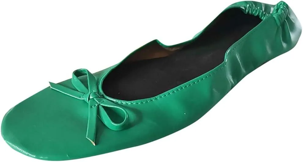 Bed Slippers Women Shoes Slipper Party Travel Flat Women Dance Ballet Roll Foldable Slide on Platform Shoes for Women