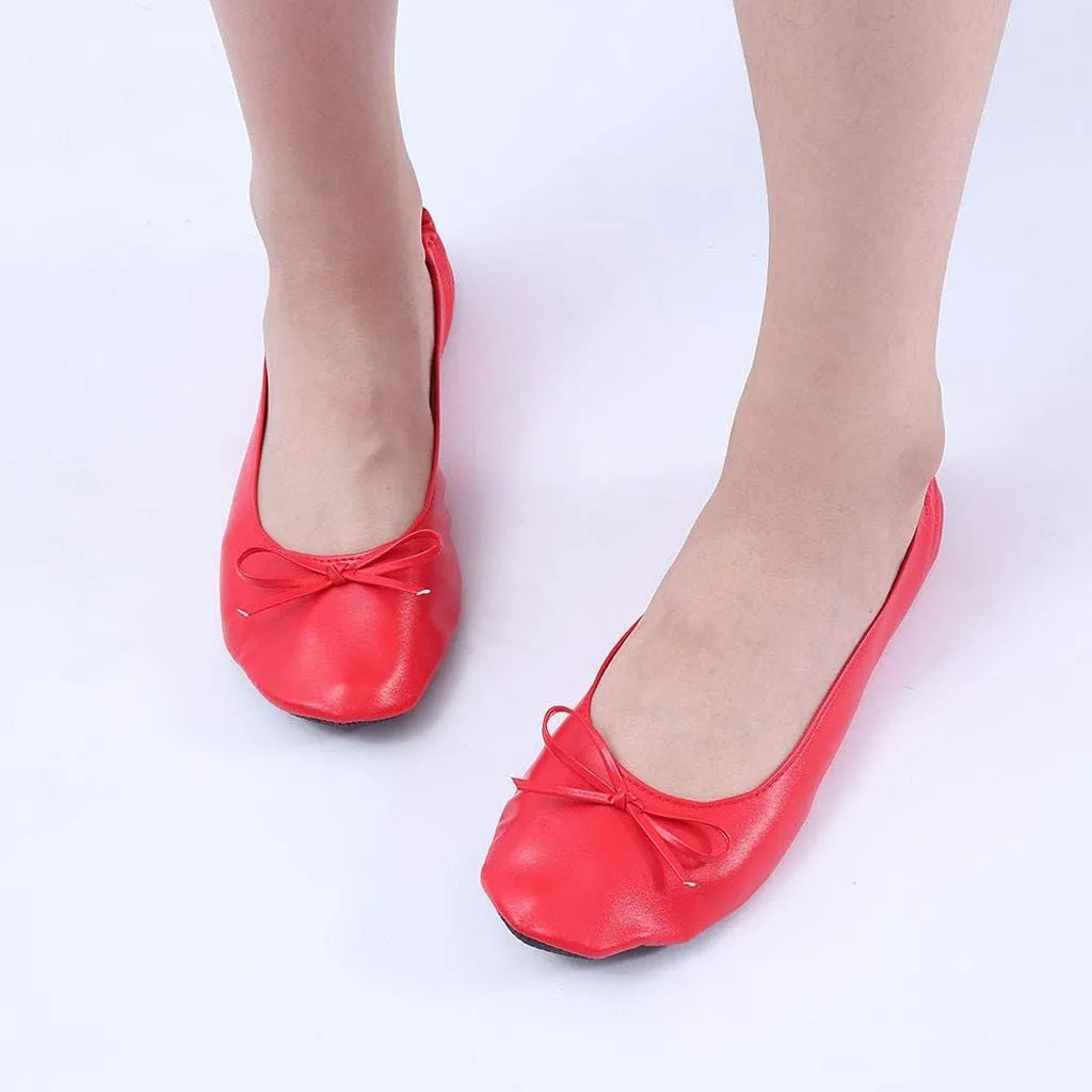 Bed Slippers Women Shoes Slipper Party Travel Flat Women Dance Ballet Roll Foldable Slide on Platform Shoes for Women