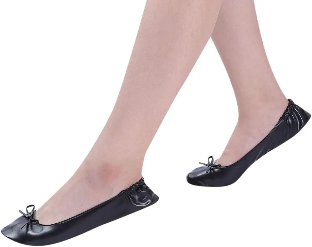 Bed Slippers Women Shoes Slipper Party Travel Flat Women Dance Ballet Roll Foldable Slide on Platform Shoes for Women