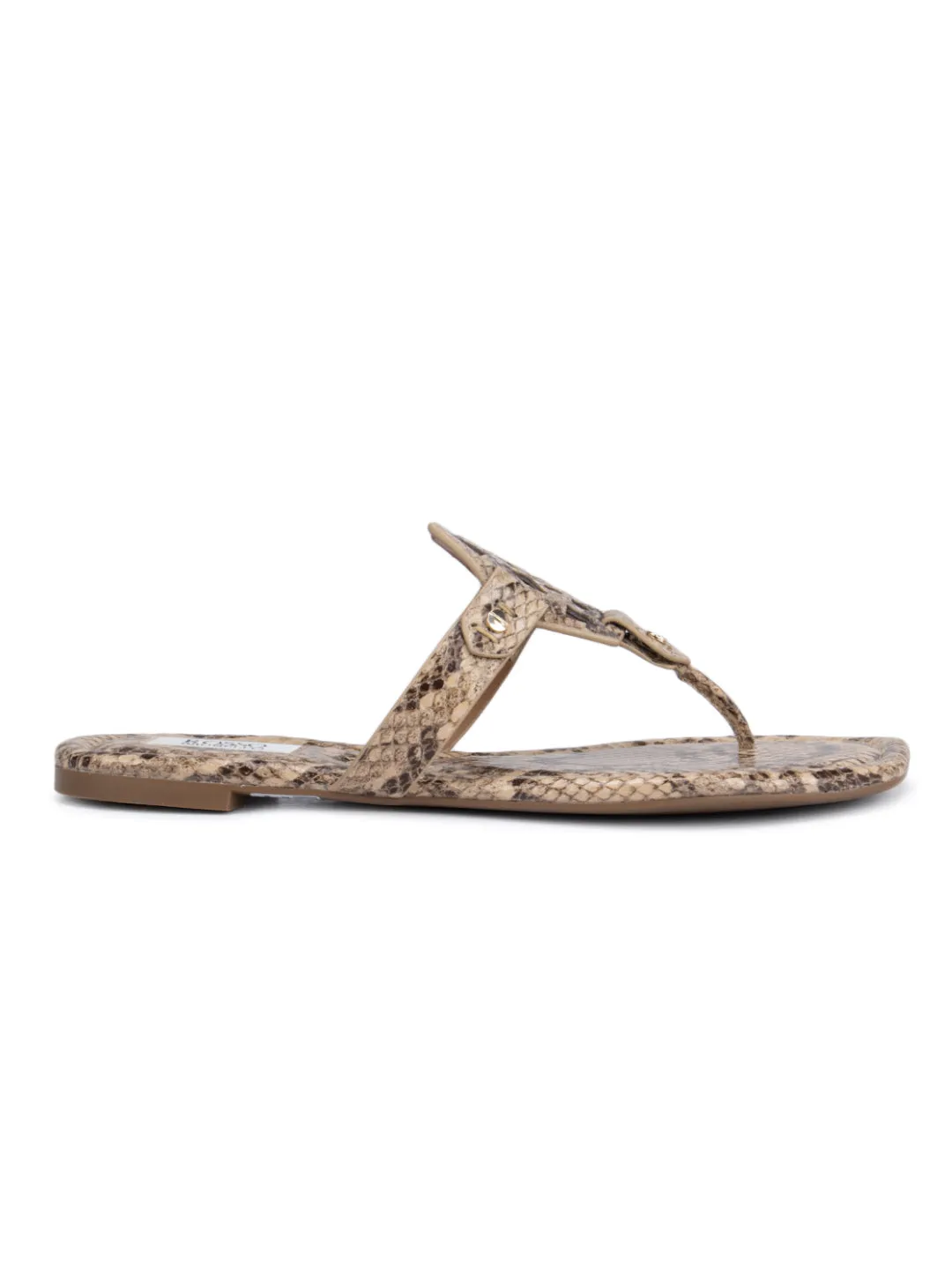 Beige Printed Logo Sliders