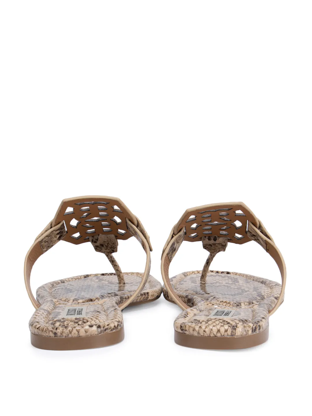 Beige Printed Logo Sliders