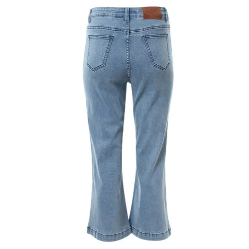 Bernie Crop Flare Denim Jeans