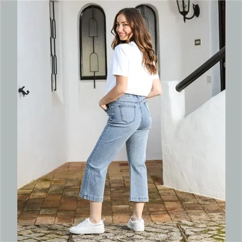 Bernie Crop Flare Denim Jeans