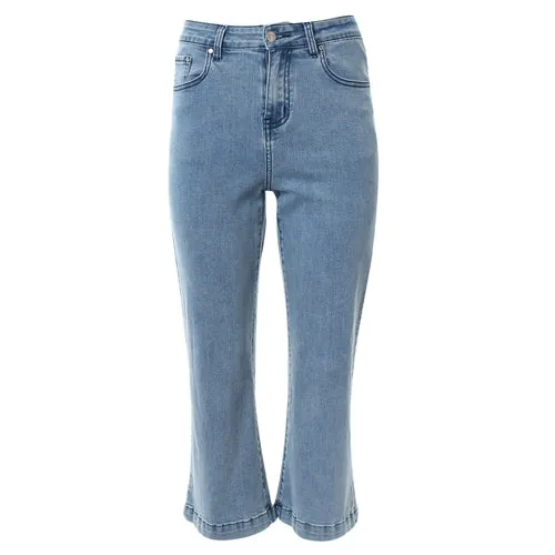 Bernie Crop Flare Denim Jeans