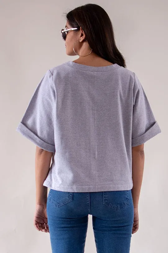 Betty Grey Warm Pullover