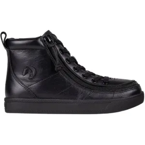 Billy Footwear (Toddlers) DR II Fit - High Top DR II Black Leather Shoes