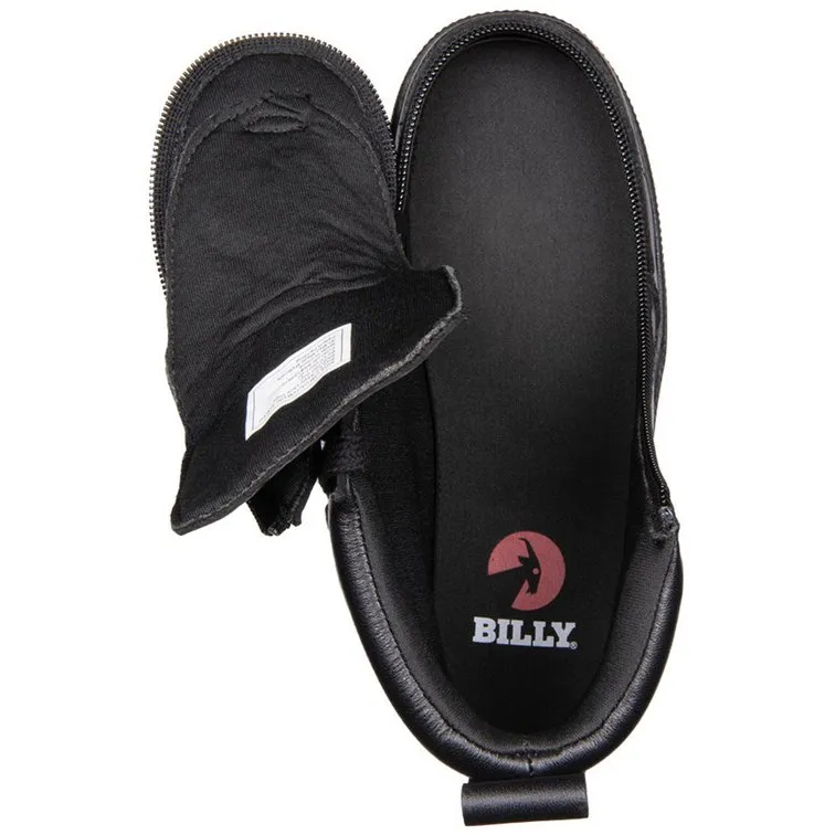 Billy Footwear (Toddlers) DR II Fit - High Top DR II Black Leather Shoes