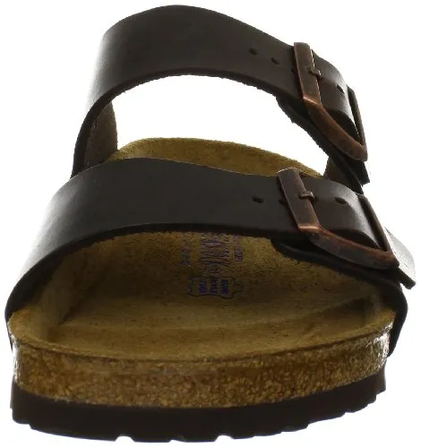 Birkenstock Unisex Arizona Brown Amalfi Leather Sandals - 39 M EU / 8-8.5 B(M) US
