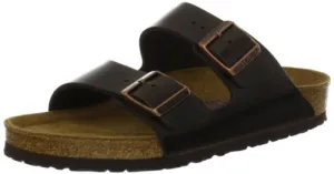 Birkenstock Unisex Arizona Brown Amalfi Leather Sandals - 39 M EU / 8-8.5 B(M) US