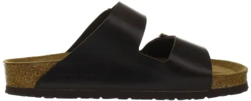 Birkenstock Unisex Arizona Brown Amalfi Leather Sandals - 39 M EU / 8-8.5 B(M) US