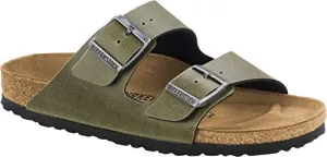 Birkenstock Unisex Arizona Olive Birko-Flor Pull Up Sandal
