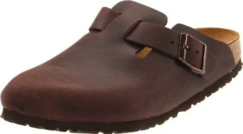 Birkenstock Unisex Boston Clog,Habana Oiled Leather,44 M EU