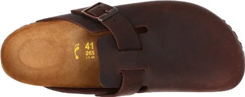 Birkenstock Unisex Boston Clog,Habana Oiled Leather,44 M EU
