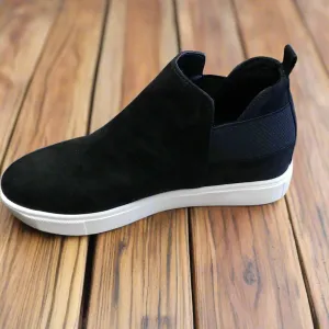 Black Wedge Diana Shoes