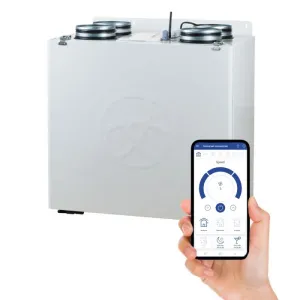 Blauberg KOMFORT-EC-SB-550 Komfort Vertically Mounted MVHR Mechanical Ventilation Unit with Heat Recovery