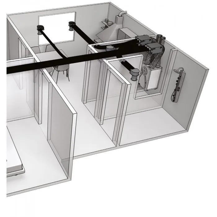 Blauberg KOMFORT-EC-SB-550 Komfort Vertically Mounted MVHR Mechanical Ventilation Unit with Heat Recovery