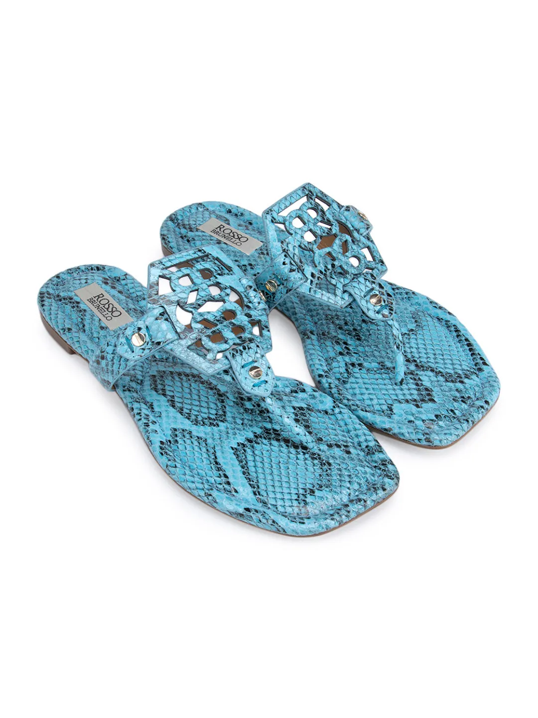 Blue Printed Logo Sliders