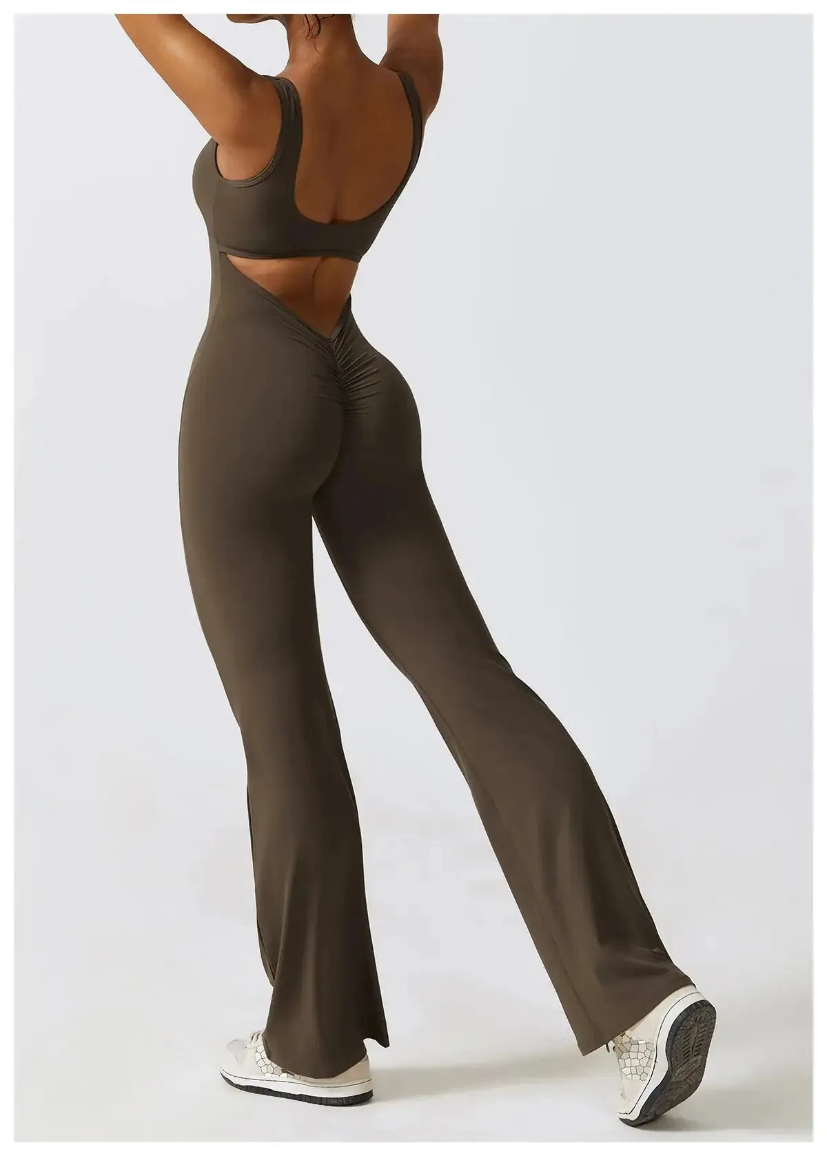Body Contour Flare Fit Jumpsuit