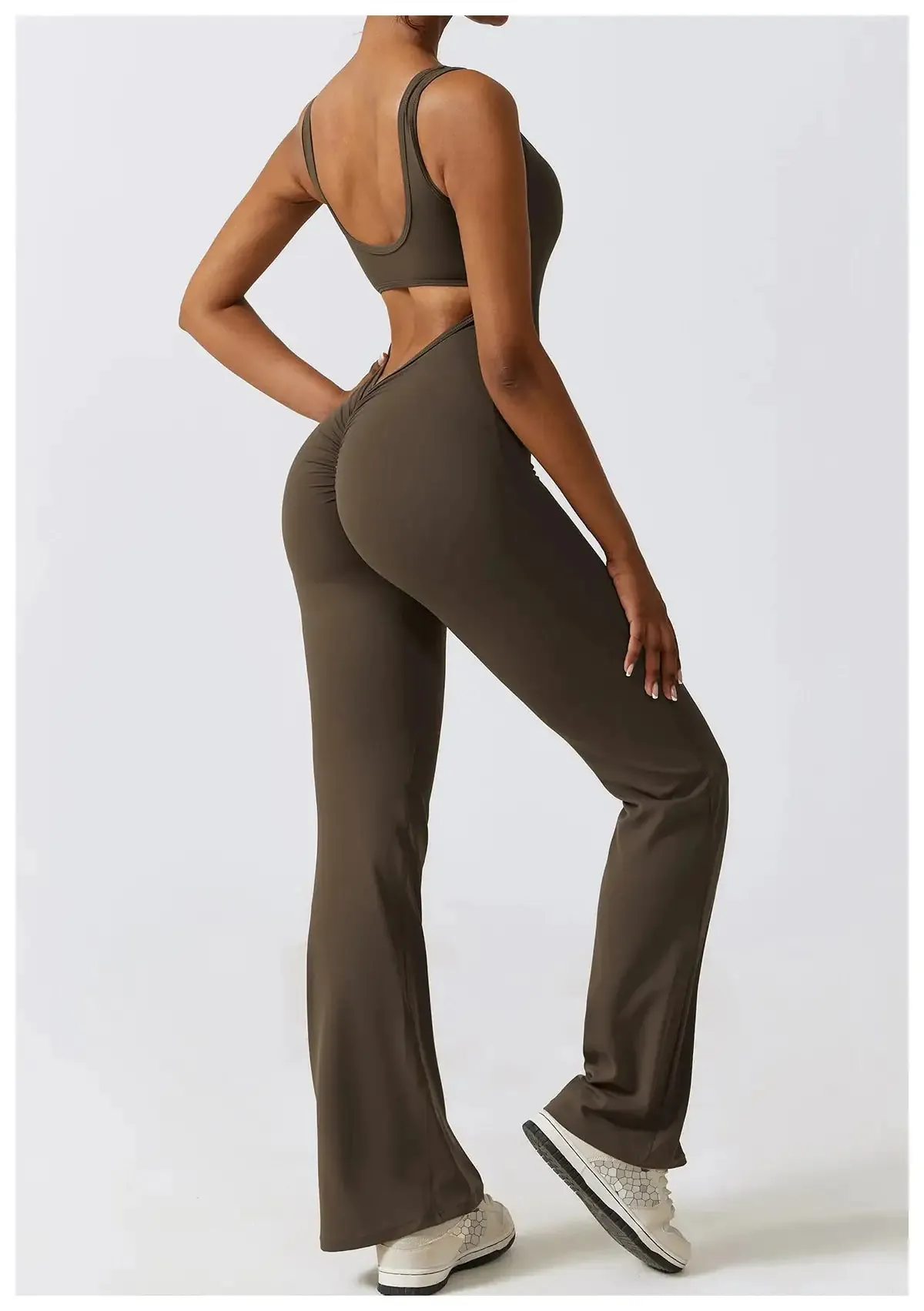 Body Contour Flare Fit Jumpsuit