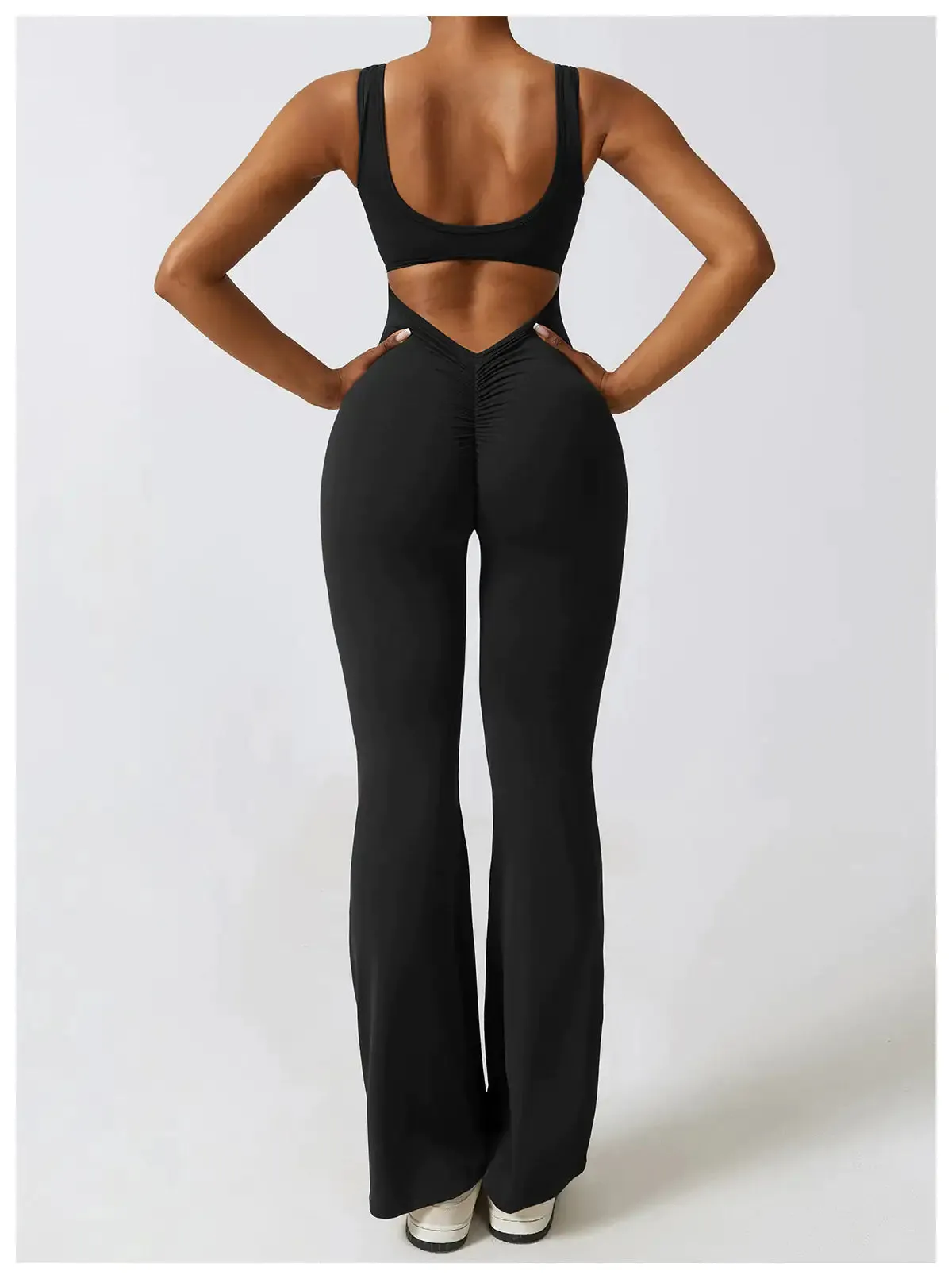 Body Contour Flare Fit Jumpsuit